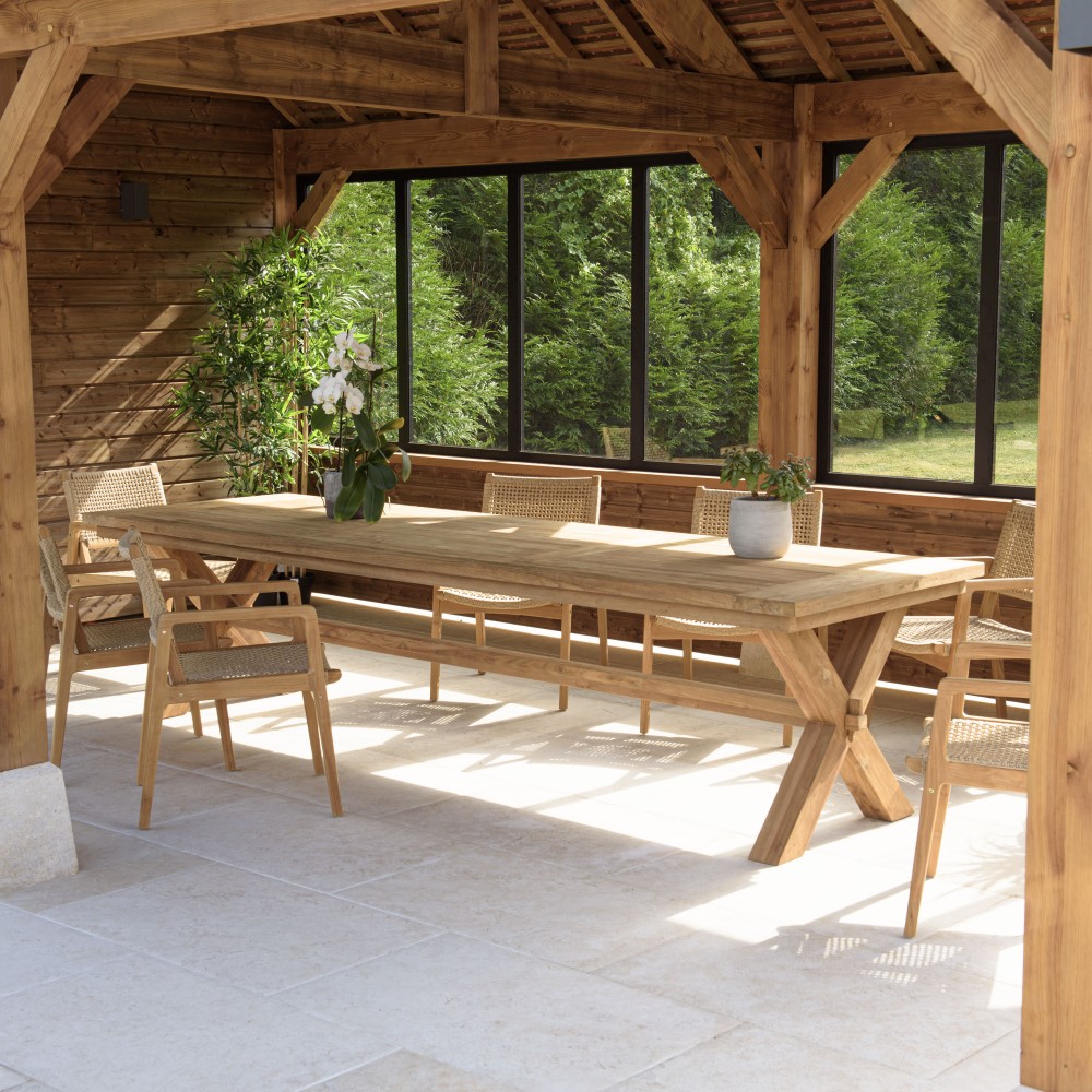 KALLY Garden Dining Table 320x100cm - Recycled Teak KALLY Garden Dining Table 320x100cm - Recycled Teak