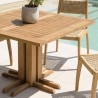 Table à manger jardin carrée KALLY 110x110cm