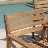 Salon de jardin teck recyclé et teck 8/10 personnes - Lot n°5