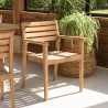 Salon de jardin teck recyclé et teck 8/10 personnes - Lot n°5
