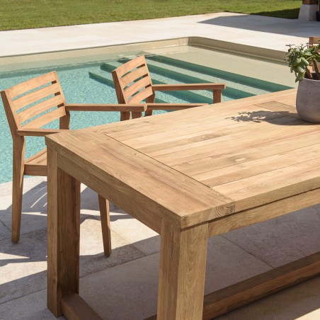 KALLY Set no. 5 Recycled Teak Garden Furniture Set for 8-10 People