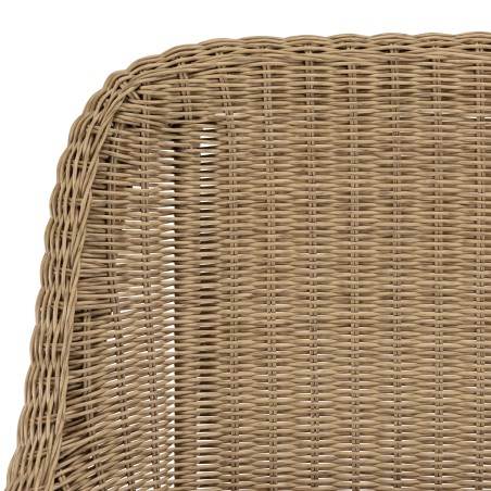 KALLY Set Recycled Teak & Synthetic Rattan Garden Furniture Set