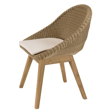 KALLY Set no. 7 Recycled Teak & Rattan Garden Furniture Set
