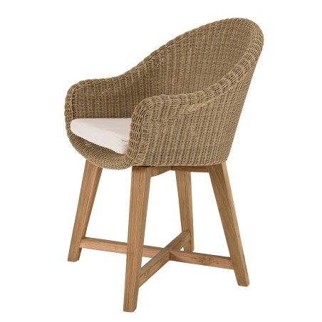 KALLY Set no. 8 Recycled Teak & Rattan Garden Furniture Set for 8/10 People
