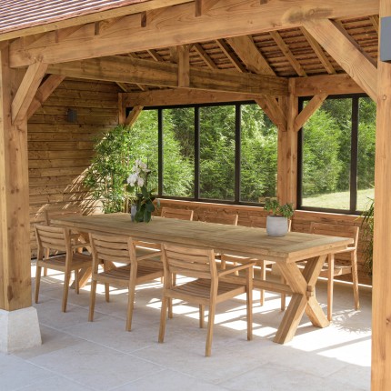 KALLY - Set no. 10 Recycled Teak Garden Furniture Set