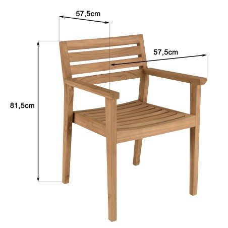 KALLY - Set no. 10 Recycled Teak Garden Furniture Set