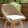 Ensemble Salon de jardin KALLY - Lot n°12 Teck recyclé Rotin synthétique