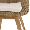 Ensemble Salon de jardin KALLY - Lot n°12 Teck recyclé Rotin synthétique