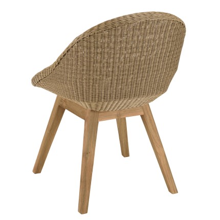 Lot n°20 Salon de jardin KALLY en teck recyclé et rotin synthétique
