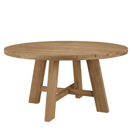 Ensemble de jardin KALLY - Lot n°28 en teck recyclé et rotin synthétique