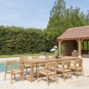 VALERIA - Set no. 3 Recycled Teak and Synthetic Rattan Garden Furniture Set