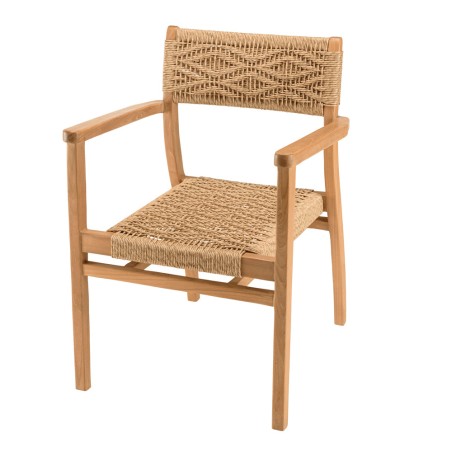 VALERIA - Set no. 3 Recycled Teak and Synthetic Rattan Garden Furniture Set