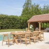 VALERIA - Set no. 8 Recycled Teak Garden Furniture Set | 8-10 People