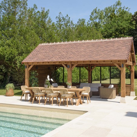VALERIA - Set no. 11 Recycled Teak Garden Furniture Set | Outdoor Dining Set