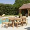 VALERIA - Set Recycled Teak Garden Furniture Set