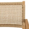 Salon de jardin VALERIA - Lot n°21 en teck recyclé et rotin synthétique