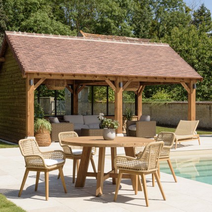 VALERIA - Set no. 31 Recycled Teak & Rattan Garden Furniture Set