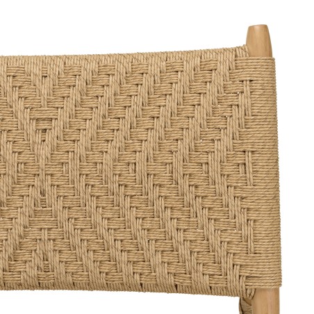 Salon de jardin VALERIA - Lot n°35 en teck recyclé et rotin synthétique