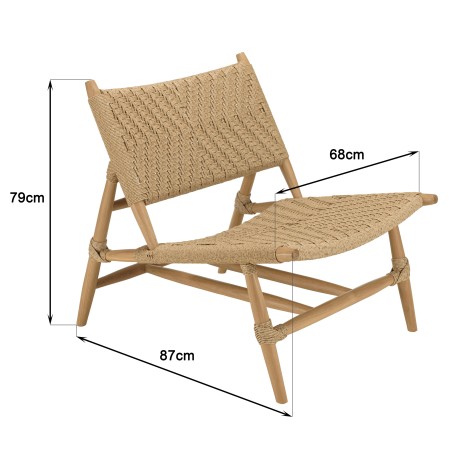 VALERIA - Set no. 35 Recycled Teak Garden Furniture Set for 2 People