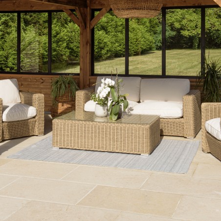 Quentin Rectangular Outdoor Rug 160x230cm - Mottled Grey