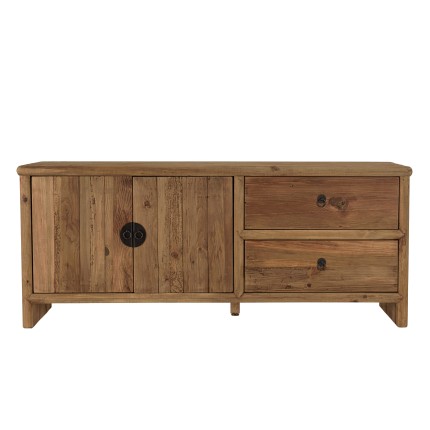Meuble TV SANDY en bois pin recyclé 155cm