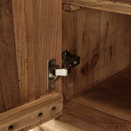 SANDY TV Stand - Recycled Pine Wood - 155cm - 2 Drawers & 2 Doors