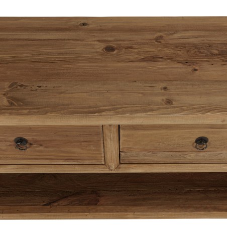 SANDY - TV Stand with 4 Drawers and 1 Niche, 200cm Recycled Pine Wood