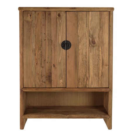 SANDY - Recycled Pine Wood Sideboard with 2 Doors and 1 Niche
