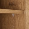 SCOTT 4-Door Sideboard | Black & Natural Wood Effect Finish