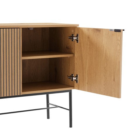 Buffet SCOTT 4 portes décor effet bois