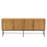 Buffet SCOTT 4 portes décor effet bois