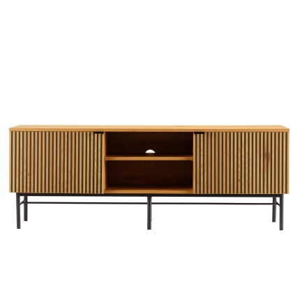 Meuble TV SCOTT 2 portes 2 niches