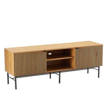 Meuble TV SCOTT 2 portes 2 niches