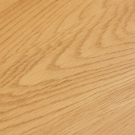 Table basse SCOTT - Décor effet bois et rainures noires