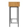 SCOTT Console Table with 2 Drawers - Black/Natural Wood Finish