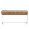 Bureau SCOTT 2 tiroirs noir et naturel