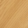 SCOTT Bedside Table - Black/Natural Wood Effect - 2 Drawers