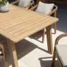Table à manger de jardin CELESTIN en acacia 200x95cm