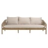 Salon de jardin CELESTIN en acacia/cordage synthétique beige