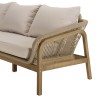 Celestin 5-Seater Garden Furniture Set in Acacia/Beige Rope