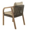 Celestin 6-Seater Garden Furniture Set in Acacia/Pine Green Rope