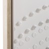HOMER Wall Decoration 103x143cm White with Dots - Natural Frame