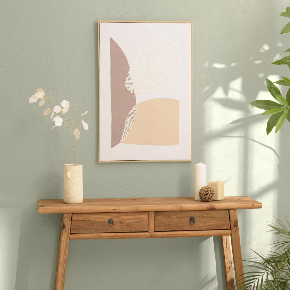 HOMER Wall Decoration 63x93cm Abstract Shapes No. 1 - Natural Frame HOMER Wall Decoration 63x93cm Abstract Shapes No. 1 - Natural Frame