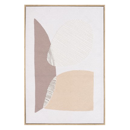 HOMER Wall Decoration 63x93cm Abstract Shapes No. 1 - Natural Frame