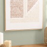 HOMER Wall Decoration 63x93cm Abstract Shapes No. 2 - Natural Frame