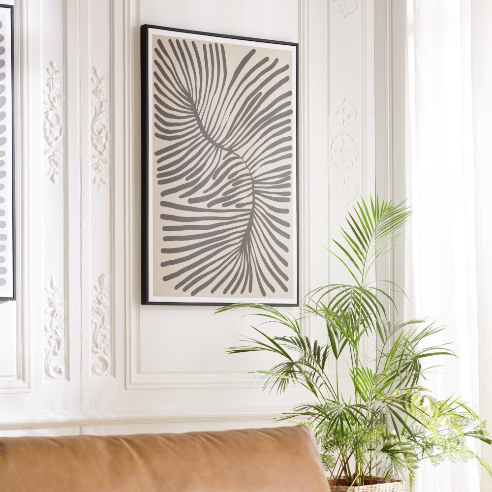 HOMER Wall Decoration B - Japanese Paper, Black Frame - 63x93cm HOMER Wall Decoration B - Japanese Paper, Black Frame - 63x93cm
