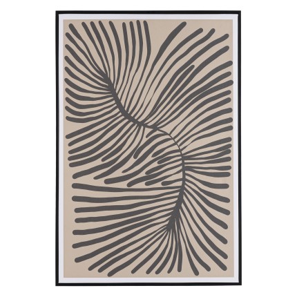 HOMER Wall Decoration B - Japanese Paper, Black Frame - 63x93cm