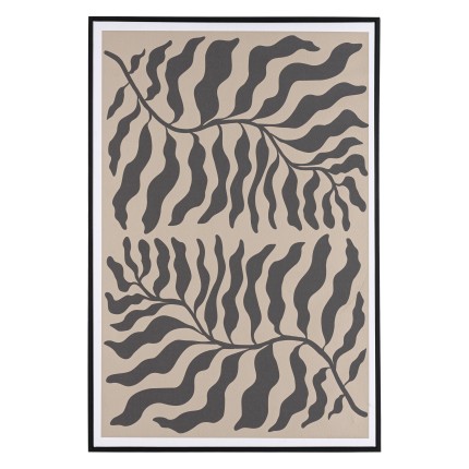 HOMER Wall Decoration C - 63x93cm Japanese Paper, Black Frame