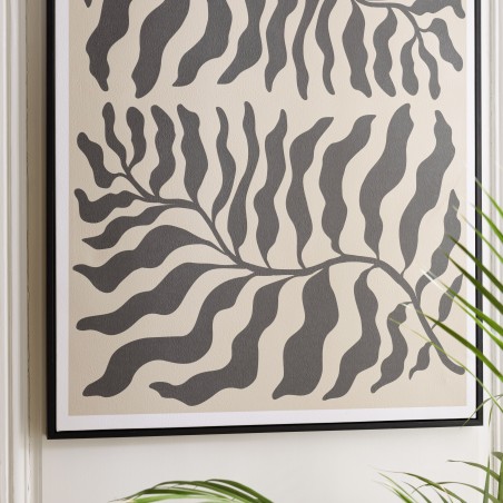 HOMER Wall Decoration C - 63x93cm Japanese Paper, Black Frame