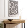 HOMER Wall Decoration - Japanese Paper, Black Frame - 63x93cm